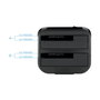 TooQ TQDS-802B Docking Station USB 3.0 para Discos Duros HDD/SSD 2.5" y 3.5" hasta 8TB con Clonación